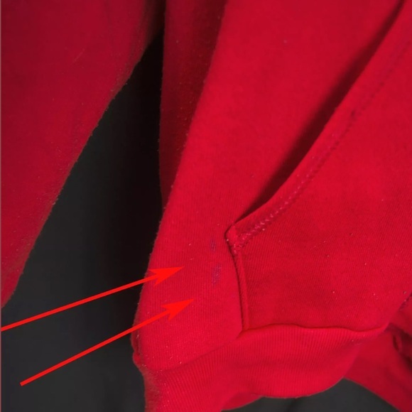 VINTAGE 1980’s RARE SAKS FIFTH EMPLOYEE CARDIGAN XL RED/WHITE - Picture 5 of 5